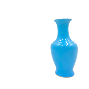 Azure ceramic vase
