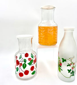 Fruit and Daisy Chain carafes